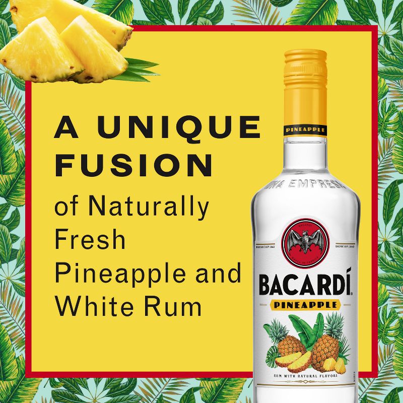Bacardi Pineapple Flavored Rum - 750ml Bottle, 3 of 8