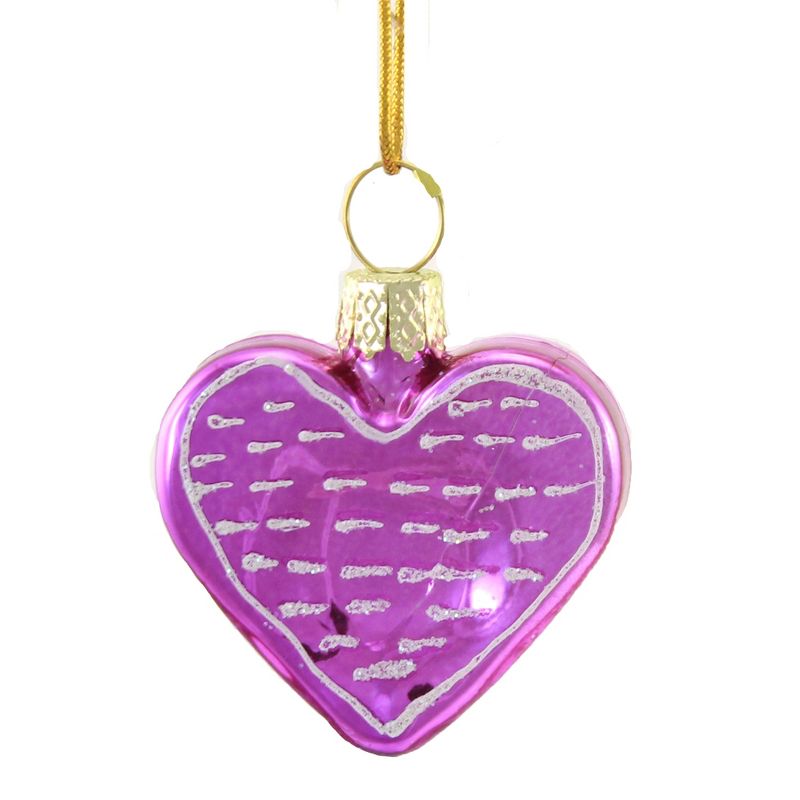 Cody Foster 1.5 Inch Tiny Hearts Set/5 Love Sweetheart Valentine Tree Ornaments, 2 of 7