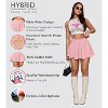 Women's Stretch Flared Mini Skirt - Super Short Skate Style in Nylon Ponte for Casual Wear Blush - 2 of 4