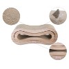 THE LICKER STORE Suvi Modern Cardboard Infinity 2-in-1 Lounge Bed Cat Scratcher with Catnip - 3 of 4