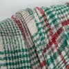 Green red plaid blanket throw acrylic soft reversible dyed fringed bed blanket for Christmas indoor decorations 50 Wx 67 L - 4 of 4