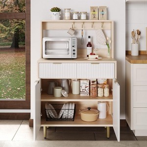 Jojoka 2-Door Sideboard Buffet Cabinet with 2 Drawers,Wood Storage Cabinet for Dining Room - 1 of 4