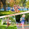 Gikpal Swing Set for Kids, 440lbs Swing Set with Heavy-Duty Metal Frame & Adjustable Ropes, Safe Waterproof Round Playset for Backyard, Rainbow Color - 3 of 4