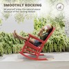 Arceso Outdoor Rocking Chair, HDPS Poly Rocking Chair, All Weather Resistant Plastic Outdoor Indoor Porch Rocker, Heavy Duty Rocker for Patio,  Garden - 2 of 4