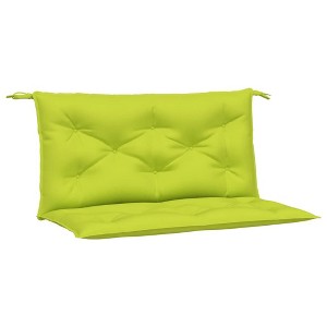 vidaXL Garden Bench Cushion Set 2 pcs - Bright Green, Water-Resistant, Oxford Fabric, for Outdoor/Indoor Use 39.4"x19.7"x2.8" - 1 of 4