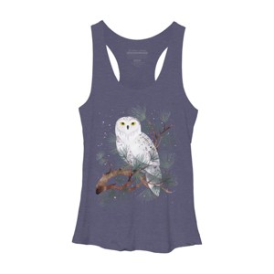 Women's Design By Humans Snowy By littleclyde Racerback Tank Top - 1 of 3