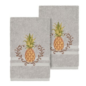Linum Home Textiles 100% Turkish Cotton WELCOME Embellished Towel Set - 1 of 2