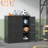 Munora - 9-Door Metal Employee Storage Locker with Locks - Steel Gym Lockers for Office/School - Black - 2 of 4