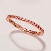 Pure Collection by Ross-Simons 0.30 ct. t.w. Pink Sapphire Eternity Band in 14kt Rose Gold - 4 of 4