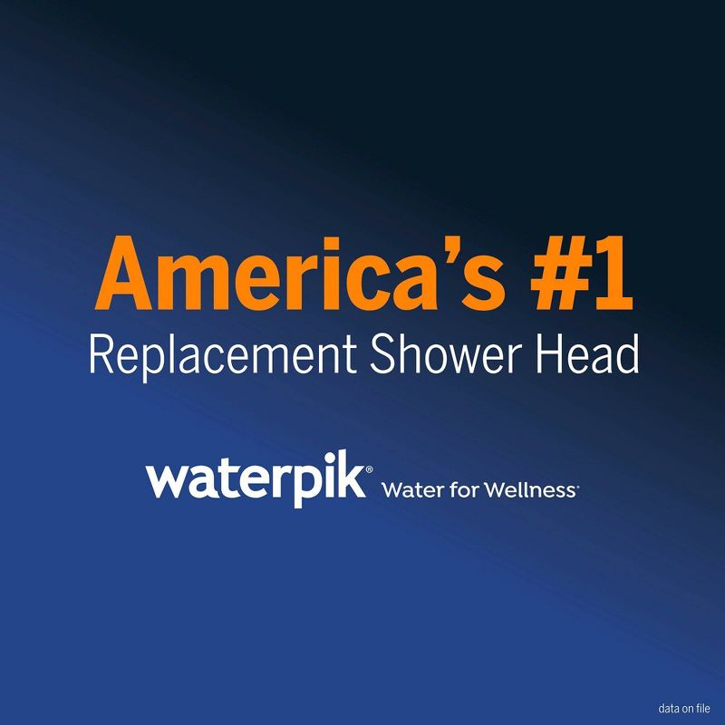 PowerPulse 6 Setting Hand Held Showerhead Matte Black - Waterpik, 3 of 9