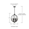 Capital Lighting Clive 4 - Light Pendant in  Carbon Grey/BlackIron - 3 of 4