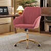 NicBex Velvet Height Adjustable Office Chair Swivel Recliner Chair,Ergonomics 3-in-1 Office Chair&Accent Chair&Vanity Chair for Home&Office - 3 of 4