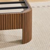 NicBex Queen/Full Wooden Platform Bed Frame with Storage Headboard & Charging Station,Modern Curved Lines Design Master Bedroom Bed - 4 of 4