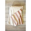 Colour Poems Bold Curvature Stripes I  Fleece Blanket - Deny Designs - image 2 of 2