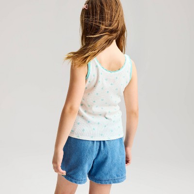 Детские Cat & Jack Girls' Ribbed Pointelle Tank Top - Cat & Jack™ Pink M — фото 2