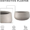 Rosemead Home & Garden Inc. 11.8" Dia Round Concrete Modern Design Outdoor Planter Weathered Finish - 2 of 3