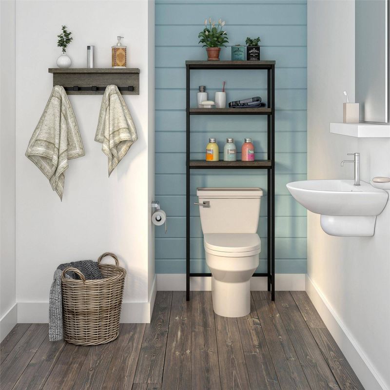 Meyers Over the Toilet Storage Cabinet Brown - Room &#38; Joy, 4 of 13