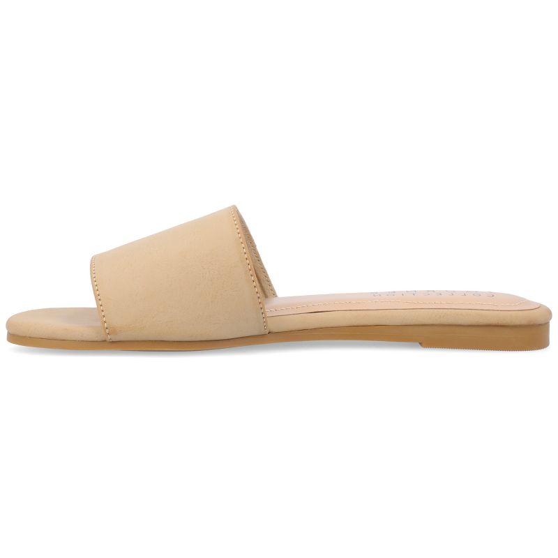 Journee Collection Womens Medium and Wide Width Kolinna Tru Comfort Foam Slip On Slide Flat Sandals, 3 of 11