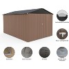 8 x 12 Ft Outdoor Storage Shed, Large Metal Tool Sheds with Updated Frame Structure and Lockable Doors, Garden Shed for Backyard Garden Patio Lawn - 4 of 4