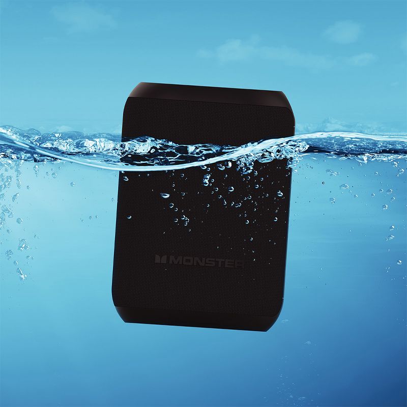 Monster DNA One Waterproof Portable Bluetooth Speaker with Omnidirectional Sound & Qi Wireless Charging Base, 2 of 13