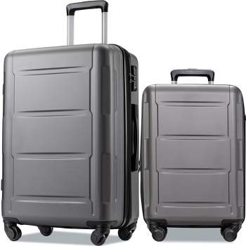 3 Pcs Expanable Luggage Set, Pc Lightweight Hardshell Spinner Wheel Suitcase  With Tsa Lock (21+25+29), Pink-modernluxe : Target