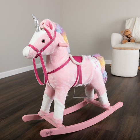 Happy Trails Rocking Horse Ride On Unicorn Pink Target