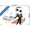Trends International Disney Tim Burton's The Nightmare Before Christmas - Ink Pumpkin King Unframed Wall Poster Print Clear Push Pins Bundle 14.725" x - 3 of 4