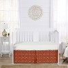 Sweet Jojo Designs Boy or Girl Gender Neutral Unisex Baby Crib Bed Skirt Diamond Tuft Orange and Off White - 2 of 3