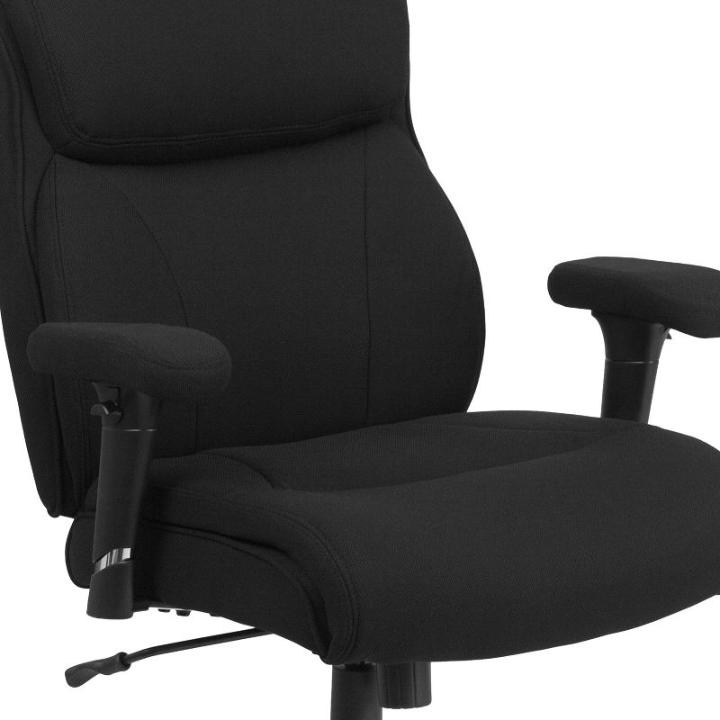 Flash Furniture HERCULES Series Big & Tall 400 lb. Rated Swivel Ergonomic Task Office Chair with Clean Line Stitching and Adjustable Arms, 5 of 12