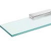 INFURNIC Decorative Wall Shelf Brass Body with Tempered Glass Stylish Space-Saving Design Easy Installation, Grey, 4.5"*15.75"*0.63" - 4 of 4