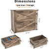 VINGLI Farmhouse File Cabinet with Lock, Home Office Filing Organizer, for Letter File Folder, Modern Style, Wood Filing Cabinets, Archivador - 3 of 4