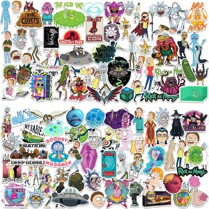 Rick and Morty 100ct Vinyl Large Deluxe Stickers Variety Pack - 1 of 4