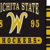 NCAA Wichita State Shockers Varsity Plaque Double Sided Royal Plush Blanket: Sports Team Logo - 2 of 3