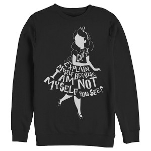 Men's Alice in Wonderland I Am Not Myself Silhouette Sweatshirt - 1 of 4