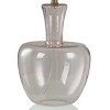 Glass with Gourd Shaped Base Table Lamp Blush - StyleCraft: Modern Linen Shade, 3-Way Switch, UL Listed - 3 of 4