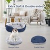 PureWags Small Dog Bed, Round Cat Bed Washable for Indoor Cats, Non-Slip Base and Removable Cushion, Pet Bed for Puppy and Kitten - 4 of 4