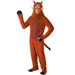 HalloweenCostumes.com Adult Pumbaa Costume | Disney Pumbaa the Warthog Costume from Classic The Lion King - 1 of 4