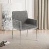 Meridian Furniture,Reeves Chenille Fabric Dining Chair, Set of 2 - 2 of 4