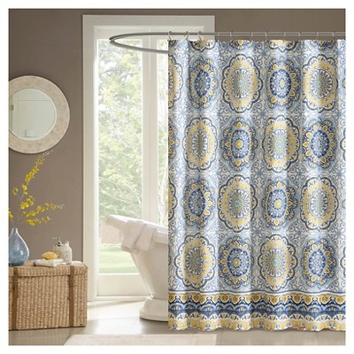 Menara Shower Curtain - Blue