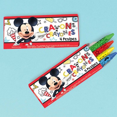 Birthday Express Mickey Mouse Mickey On The Go Crayons - 12 Pack