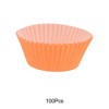 Unique Bargains Solid Color Disposable Baking Cups Greaseproof Paper 1.97"x1.18" 100 Pcs - 4 of 4