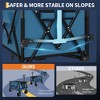 Wagon Cart Foldable with 350lbs Weight Capacity, Heavy Duty 280L Folding Utility Garden Cart for Beach, Camping, Outdoor - 3 of 4