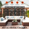 Metal Privacy Screen Outdoor 72" H x 47" W, Outdoor Privacy Screen & Panels, Freestanding Decorative Screens for Patio Lawn Garden Deck Balcony - 4 of 4