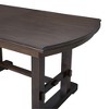 Maliang 60"-78" Extendable Dining Table with Removable Leaf, Large Expanding Table for 6 Person - 4 of 4