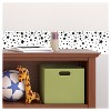 Tempaper Kids' Falling Stars Self-Adhesive Removable Borders Wallpaper White/Black: Vinyl, Peelable, Washable, 180" x 6" - 4 of 4