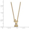 Black Bow Jewelry 14k Yellow Gold Plated Sterling Silver Alpha Epsilon Phi Greek Life Necklace 18 Inch - 3 of 4