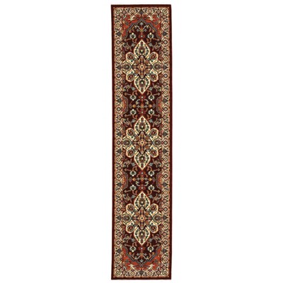 Oriental Weavers Lilihan 5502C Red/ Ivory Indoor Area Rug - 2'6" x 12'