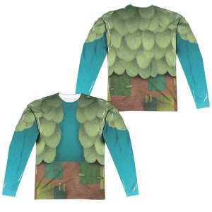Men's Trolls Branch Costume Tee (Frontback Print) No Hoodies Long Sleeve Costume T-Shirt - 1 of 4