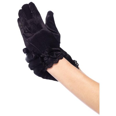 Leg Avenue Girls' Satin Gloves, Medium 