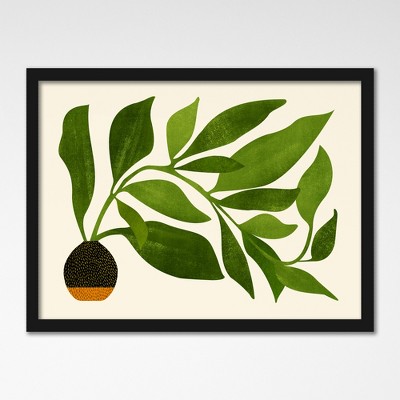 Americanflat Botanical 22x28 Framed Print - Tiny House Plants